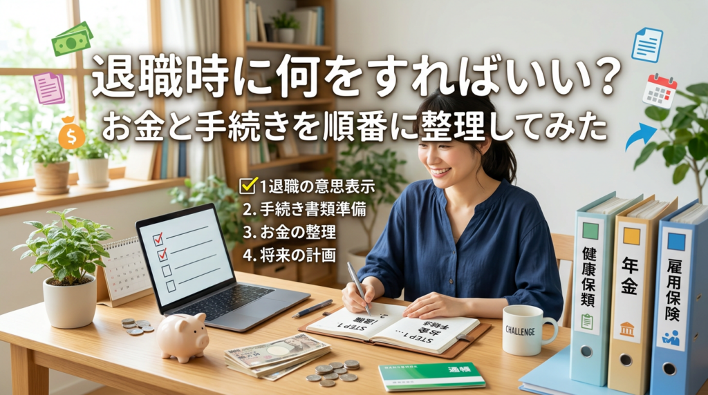 「退職時に何をすればいい？-お金と手続きを順番に整理してみた」