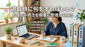 「退職時に何をすればいい？-お金と手続きを順番に整理してみた」